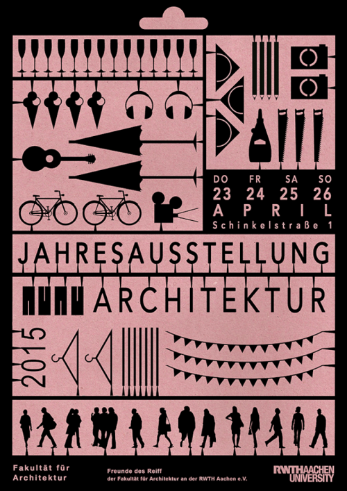 Flyer Jahresausstellung der Fakultät für Architektur