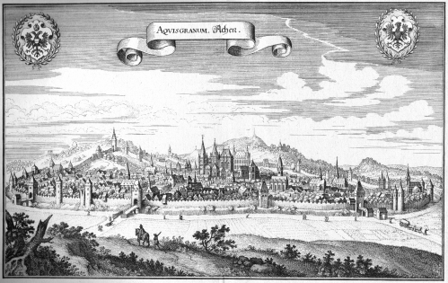 Stadt Aachen, Merian, 1647