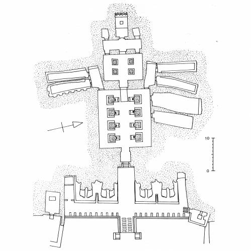 Grundriss des Großen Tempels von Abu Simbel, Heike C. Schmidt und Joachim Willeitner, Antike Welt, 25. Jahrgang,