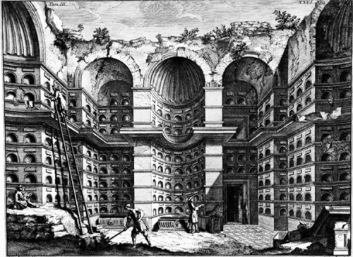 Das Kolumbarium der Livia Drusilla in Rom, Giovanni Battista Piranesi, 1756