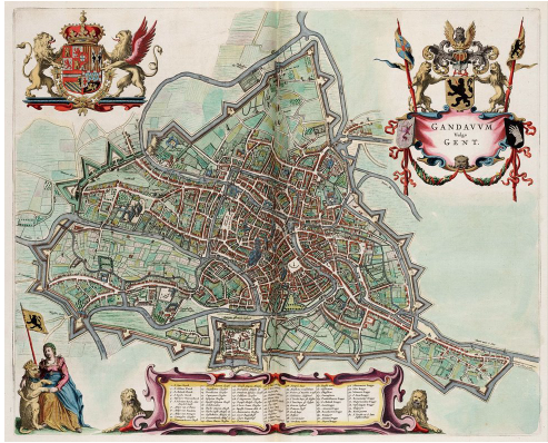 Historical Map, Gent
